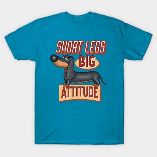 Cute Funny Dachshund Doxie Dog Attitude T-Shirt